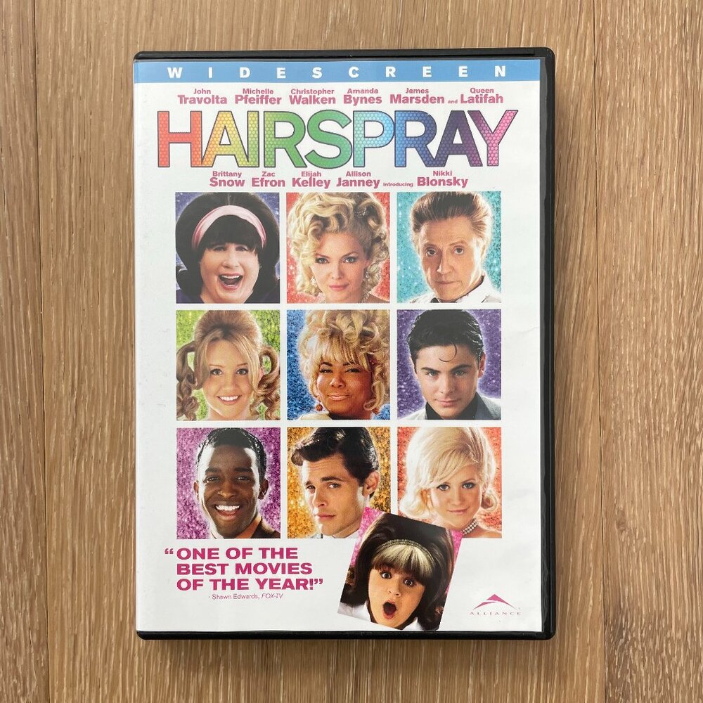 Hairspray Musical DVD Movie 2007 Romantic Comedy VERY GOOD John Travolta